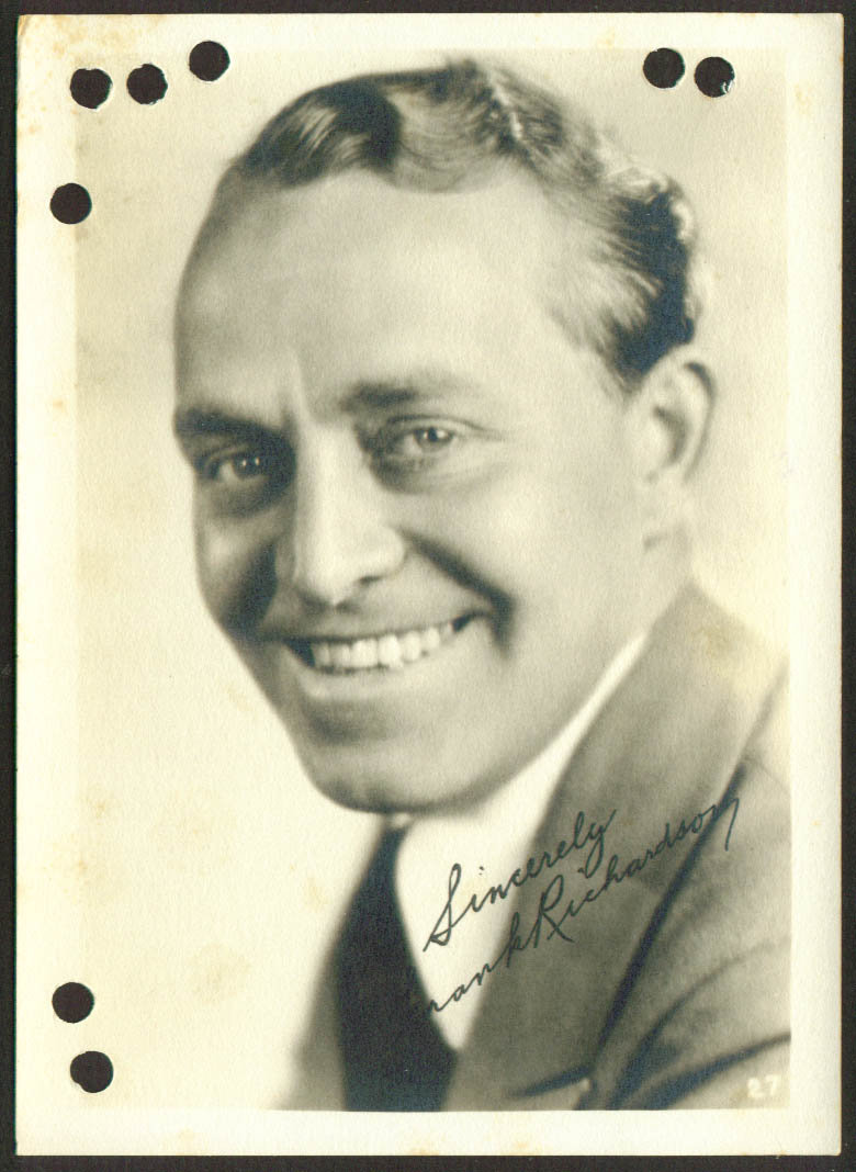 Frank Richardson — portrait