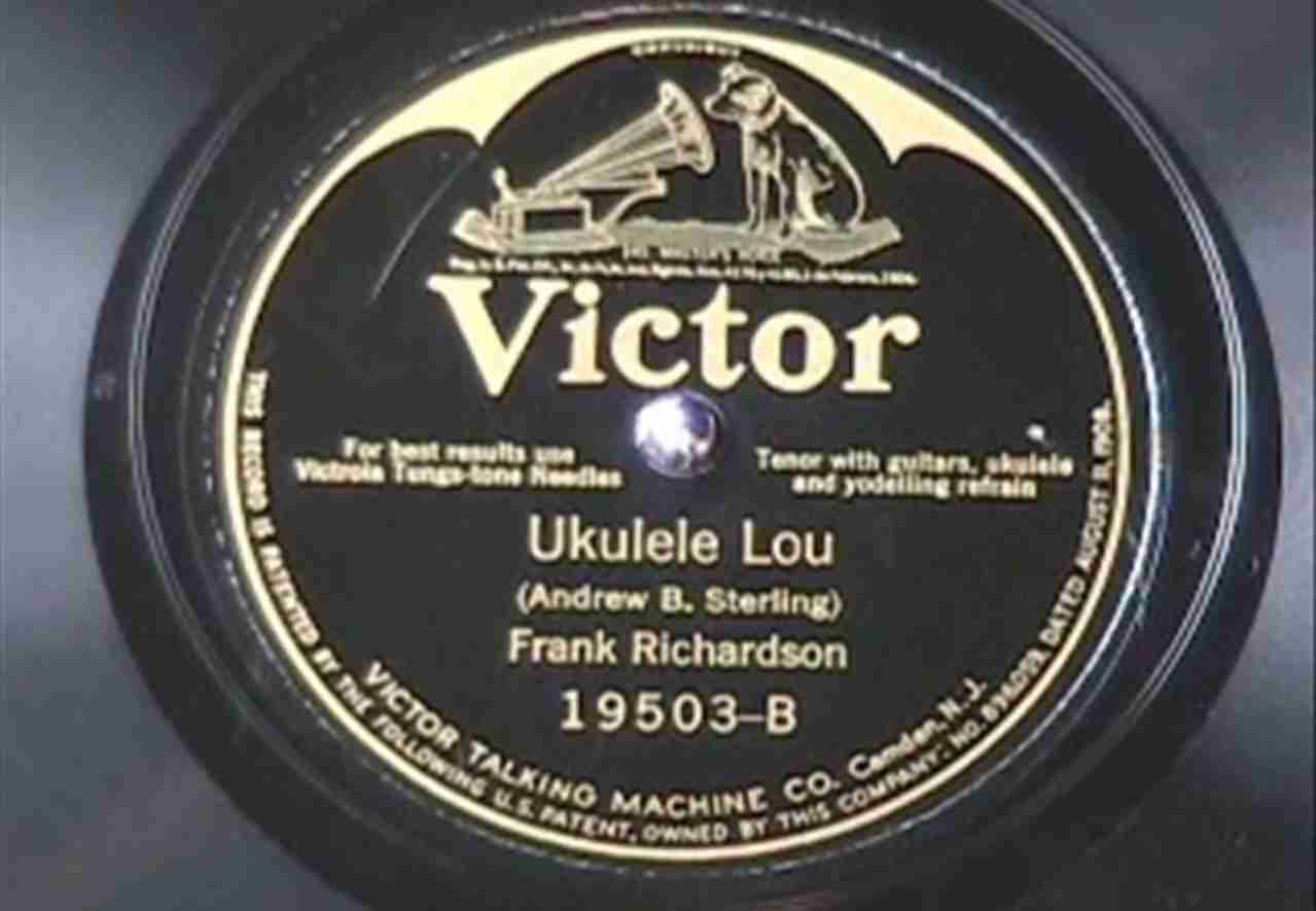 Victor 19503 — Ukelele Lou, Frank Richardson, 1924