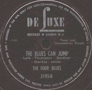 DeLuxe Records label image for The Four Blues
