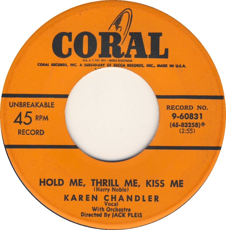 Karen Chandler — Hold Me, Thrill Me, Kiss Me — Coral Records