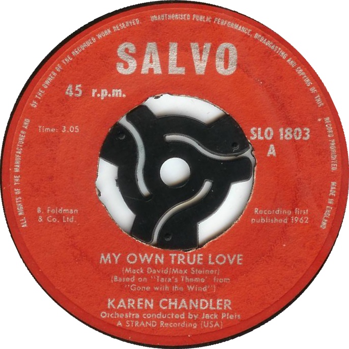 Karen Chandler — My Own True Love, Salvo label, 1962