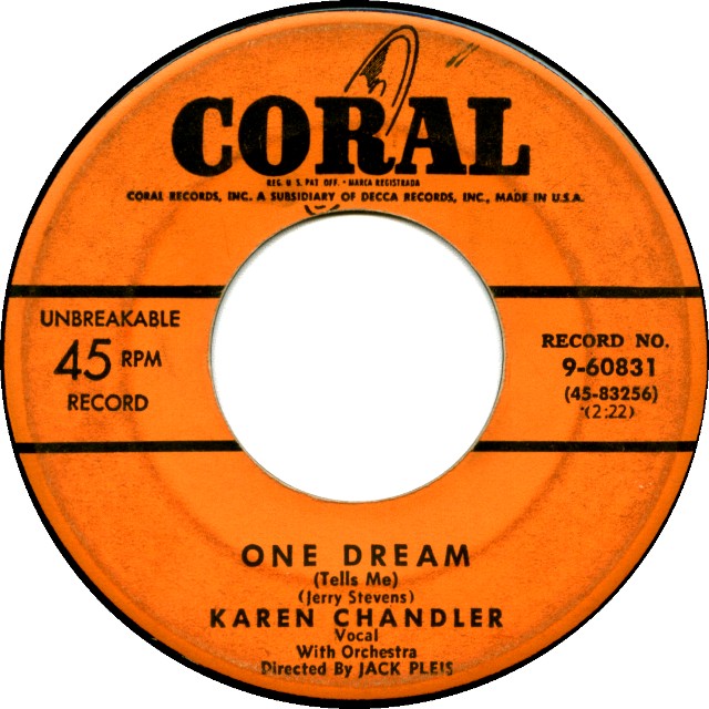 Karen Chandler — One Dream Tells Me — Coral Records