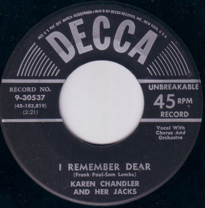 Karen Chandler — I Remember Dear