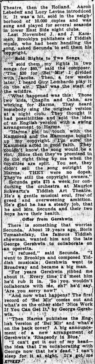Camden Courier-Post article, column 3